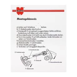 Würth Türdrücker ZD 21, Rosette BB, PZ, WC, Vernickelt -Heimwerkzeuge 0687170300 wuerth tuerdruecker zd21 anleitung