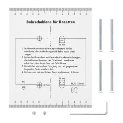 Würth Türdrücker ZD 21, Rosette BB, PZ, WC, Vernickelt -Heimwerkzeuge 0687170300 wuerth tuerdruecker zd21 schrauben