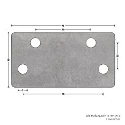 Hörmann Ersatz-Hebelarm Inkl. Adapterplatte, BRH 1920 Mm -Heimwerkzeuge 1049501 hoermann ersatz hebelarm inkl adapterplatte brh 1920mm adapterplatte bemassung