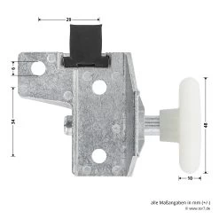 Hörmann Rollenhalter F80, Links 15 Hörmann Rollenhalter F80, Links -Heimwerkzeuge 1284003 hoermann rollenhalter f80 links bemassung