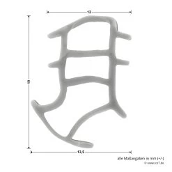 Hörmann Dämpfungsprofil Garagentür 6,20 M -Heimwerkzeuge 1347992 hoermann daemmpfungsprofil garagentuer seitenmasse