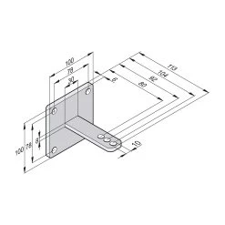 SOMMER Torpfostenbeschlag 50/104 Twist 200 E/EL -Heimwerkzeuge 2251v000 sommer pfostenbeschlag 50 104 twist 200 verzinkt bemassung