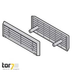 Hörmann Lüftungsgitter, Guss, 42 Mm -Heimwerkzeuge 3021548 hoermann lueftungsgitter guss 42 mm skizze