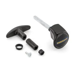 Hörmann Torgriffgarnitur Schwarz, Stiftlänge 113 Mm, TS 42