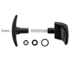 Hörmann Torgriffgarnitur Schwarz, Stiftlänge 73,5 Mm, TS 0,75/1,5/3 -Heimwerkzeuge 3024989 hoermann torgriffgarnitur schwarz stiftlaenge 73 5 mm ts 075 15 3 deteilansicht