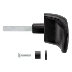 Hörmann Torgriffgarnitur Schwarz, Stiftlänge 73,5 Mm, TS 0,75/1,5/3 -Heimwerkzeuge 3024989 hoermann torgriffgarnitur schwarz stiftlaenge 73 5 mm ts 075 15 3 seitenansicht