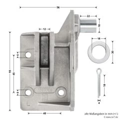 Hörmann Aufsetzstück, Beschlagsart N, Links -Heimwerkzeuge 3027708 hoermann aufsetzstueck beschlagsart n links bemassung 1