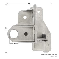 Hörmann Aufsetzstück, Beschlagsart N, Links -Heimwerkzeuge 3027708 hoermann aufsetzstueck beschlagsart n links bemassung 2
