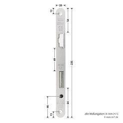 Hörmann Einsteck Rohrprofilschloss 1306 Für Nebentüren, PZ, Rechts 14 Hörmann Einsteck Rohrprofilschloss 1306 Für Nebentüren, PZ, Rechts -Heimwerkzeuge 3040516 hoermann einsteck rohrprofilschloss 1306 fuer nebentueren pz rechts stulp masse