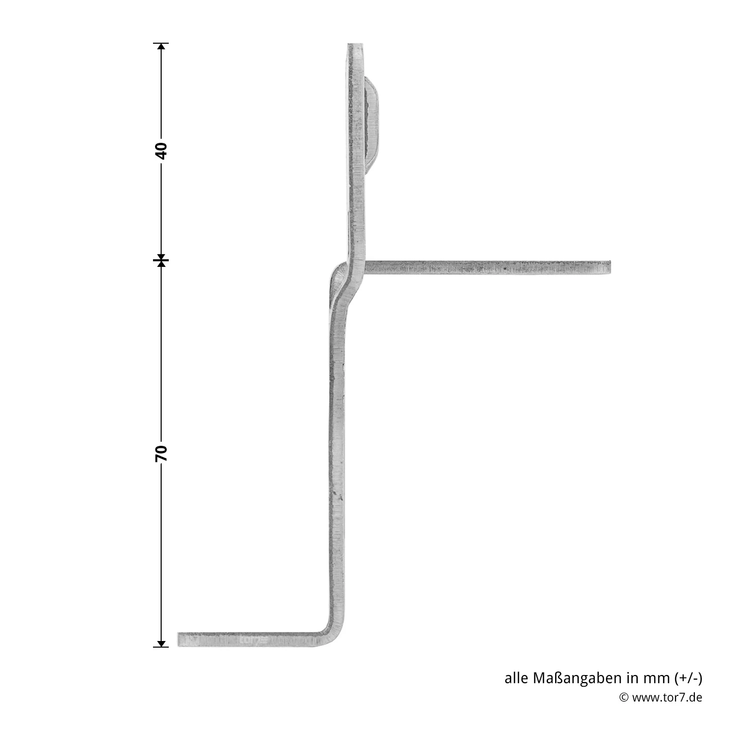 Hörmann Knotenblech, Beschlag L, Ausführung Rechts, Baureihe 30 8 Hörmann Knotenblech, Beschlag L, Ausführung Rechts, Baureihe 30 – Bild 6