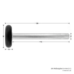 Hörmann Laufrolle Mit Kugellager, BR 30/40/50, Edelstahl -Heimwerkzeuge 3053384 hoermann laufrolle typ k kugellager edelstahl masse