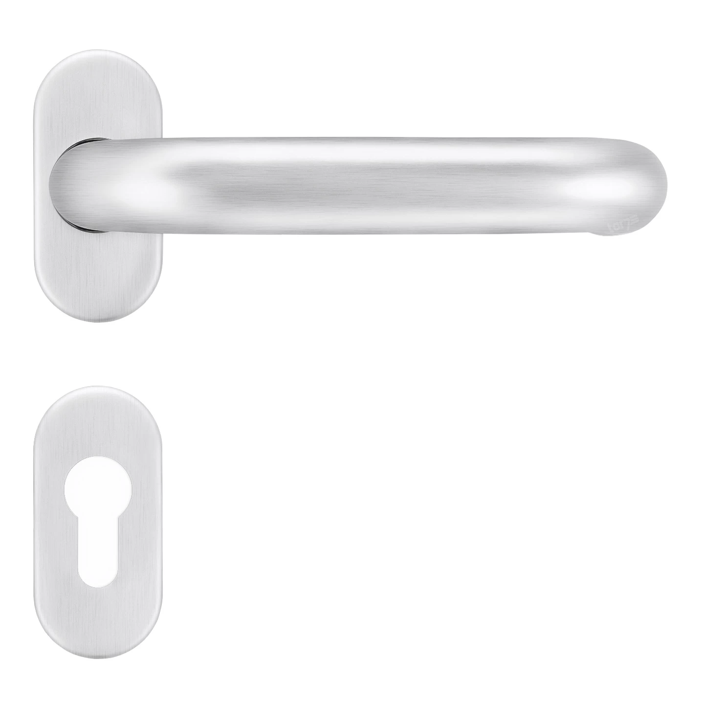 Hörmann Drückergarnitur, Edelstahl Gebürstet, PZ 3 Hörmann Drückergarnitur, Edelstahl Gebürstet, PZ