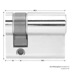 Hörmann Profilhalbzylinder, 30,5 + 10 Mm -Heimwerkzeuge 436122 hoermann profilhalbzylinder gleichschliessend masse