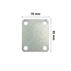 Hörmann Pfeiler-Konterplatte, Stahl Verzinkt, Ohne Gewindestangen -Heimwerkzeuge 436332 og hoermann pfeiler konterplatte ohne gewindestangen bemasst