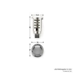 Hörmann Sicherheitsschloss Für Steuerungsgehäuse RotaMatic Akku -Heimwerkzeuge 436343 hoermann sicherheitsschloss fuer steuerungsgehaeuse rotamatic akku breite laenge