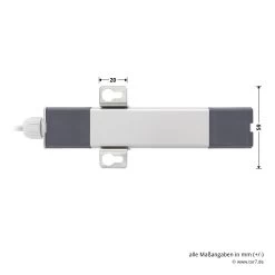 Hörmann 3-Kanal-Empfänger HEI 3, BiSecur -Heimwerkzeuge 436720 hoermann 3 kanal empfaenger hei 3 bisecur halterung masse