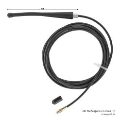 Hörmann Externe Antenne Für Empfänger HER 2, BiSecur -Heimwerkzeuge 436969 hoermann externe antenne fuer empfaengerher 2 bisecur masse