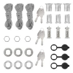 Hörmann Notentriegelung NET 5-3, 3er Set, Gleichschließend -Heimwerkzeuge 436999 hoermann notentriegelung net 5 3 3er set gleichschl lieferumfang
