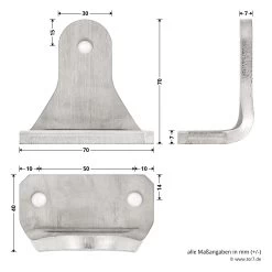 Hörmann Beschlags-Set VersaMatic, Edelstahlausführung 13 Hörmann Beschlags-Set VersaMatic, Edelstahlausführung -Heimwerkzeuge 437018 hoermann beschlags set versamatic edelstahlausfuehrung torwinkel masse