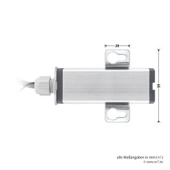 Hörmann 2-Kanal-Relais-Empfänger HER 2, 40 MHz -Heimwerkzeuge 437070 hoermann 2 kanal relais empfaenger her 2 40 mhz bemassung empfaenger seite