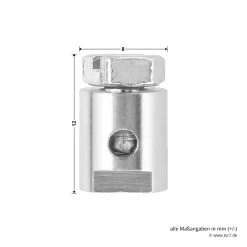 Hörmann Notentriegelung NET 7 -Heimwerkzeuge 437256 hoermann notentriegelung net 7 detailansicht masse schraube