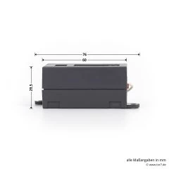 Hörmann 1-Kanal-Empfänger HE 1, 868 MHz -Heimwerkzeuge 437404 hoermann 1 kanal empfaenger he 1 868 mhz seitenansicht breite laenge