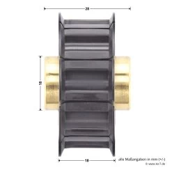 Hörmann Antriebsscheibenhalter Mit Antriebsscheibe Für FS10 -Heimwerkzeuge 437747 hoermann antriebsscheibenhalter mit antriebsscheibe fuer fs10 masse scheibe