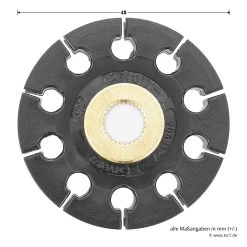 Hörmann Antriebsscheibenhalter Mit Antriebsscheibe Für FS10 -Heimwerkzeuge 437747 hoermann antriebsscheibenhalter mit antriebsscheibe fuer fs10 scheibe durchmesser