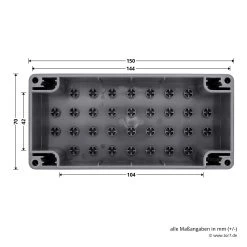 Hörmann Leer-Gehäuse-Unterteil IP 54 -Heimwerkzeuge 438266 hoermann leer gehaeuse unterteil ip 54 breite laenge