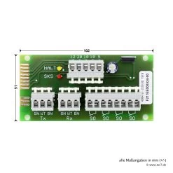 Hörmann Anschlusseinheit S1/S2, Platine SKS -Heimwerkzeuge 438416 hoermann anschlusseinheit s 1 s 2 platine sks breite laenge
