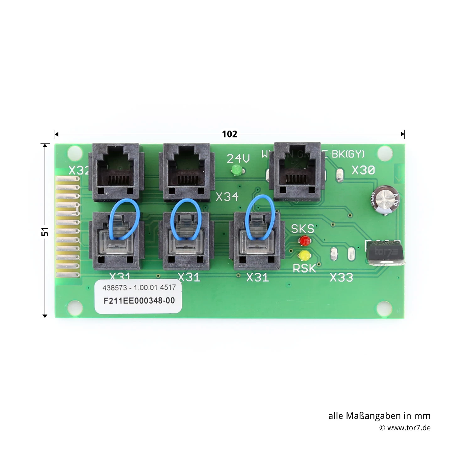 Hörmann Anschlusseinheit S4, Platine SKS 4 Hörmann Anschlusseinheit S4, Platine SKS – Bild 2