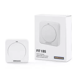 Hörmann Funk-Innentaster FIT 1, BiSecur -Heimwerkzeuge 439740 hoermann funk innentaster fit 1 bisecur taster und verpackung