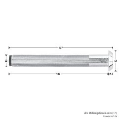Hörmann Hülse Notentriegelung NET 13 -Heimwerkzeuge 439782 hoermann huelse notentriegelung net 13 masse