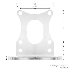 Hörmann Befestigungswinkel, VersaMatic -Heimwerkzeuge 439985 hoermann befestigungswinkel versamatic masse lange seite