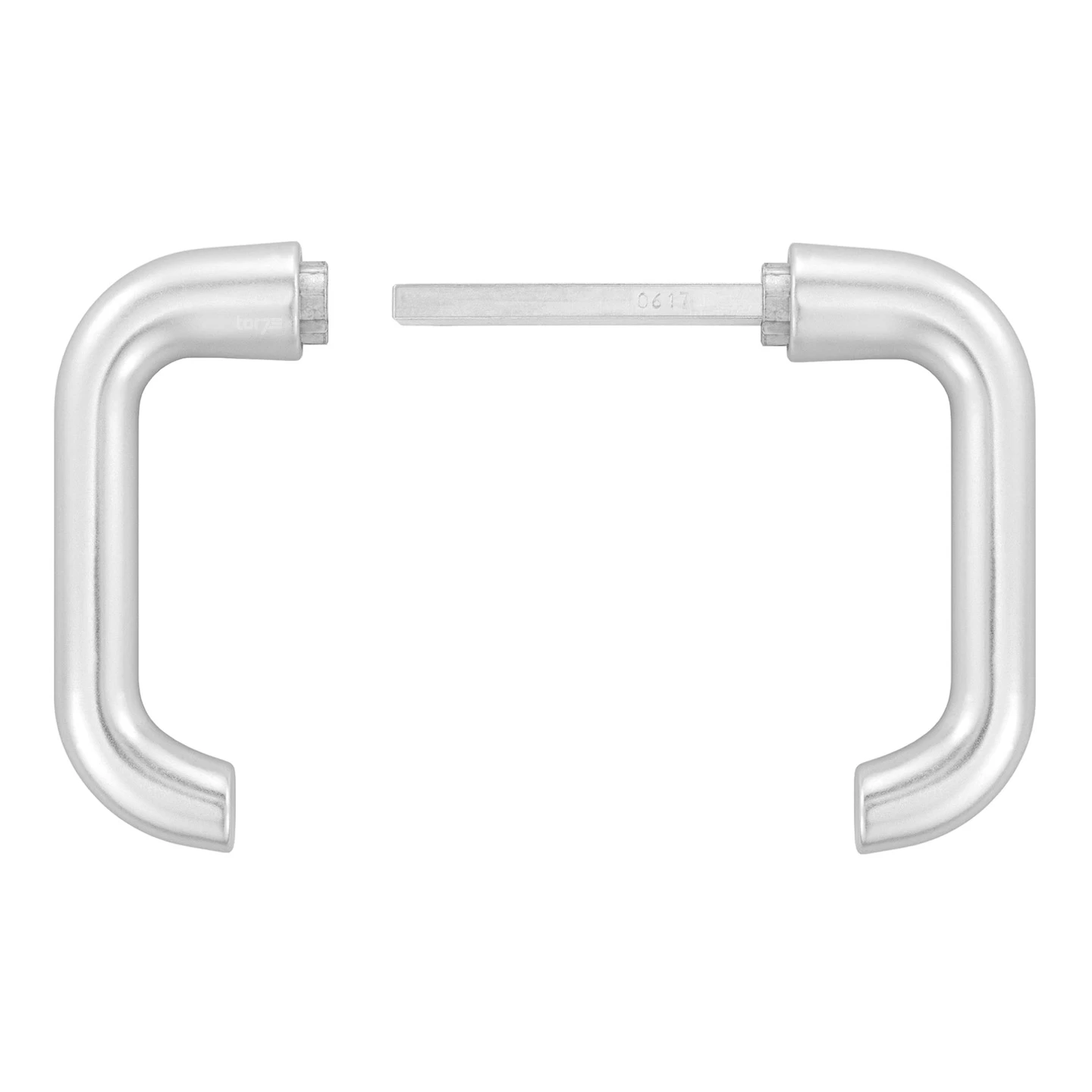 Hörmann Drückergarnitur D110 Kurzschild PZ, Alu 5 Hörmann Drückergarnitur D110 Kurzschild PZ, Alu – Bild 3