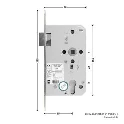 Hörmann Einsteckschloss Mit Wechsel PZ Rechts, Dornmaß 65 Mm 12 Hörmann Einsteckschloss Mit Wechsel PZ Rechts, Dornmaß 65 Mm -Heimwerkzeuge 450693 hoermann einsteckschloss mit wechsel pz re dornmass 65 mm breite laenge