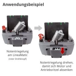 Hörmann LineaMatic Schiebetorantrieb -Heimwerkzeuge 4511320 hoermann lineamatic schiebetorantrieb notentriegelung