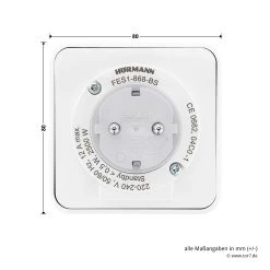 Hörmann Funk‑Set HF 51 868-BS -Heimwerkzeuge 4511824 hoermann funk set hf 51 868 bs steckdose fes 1 rueckseite
