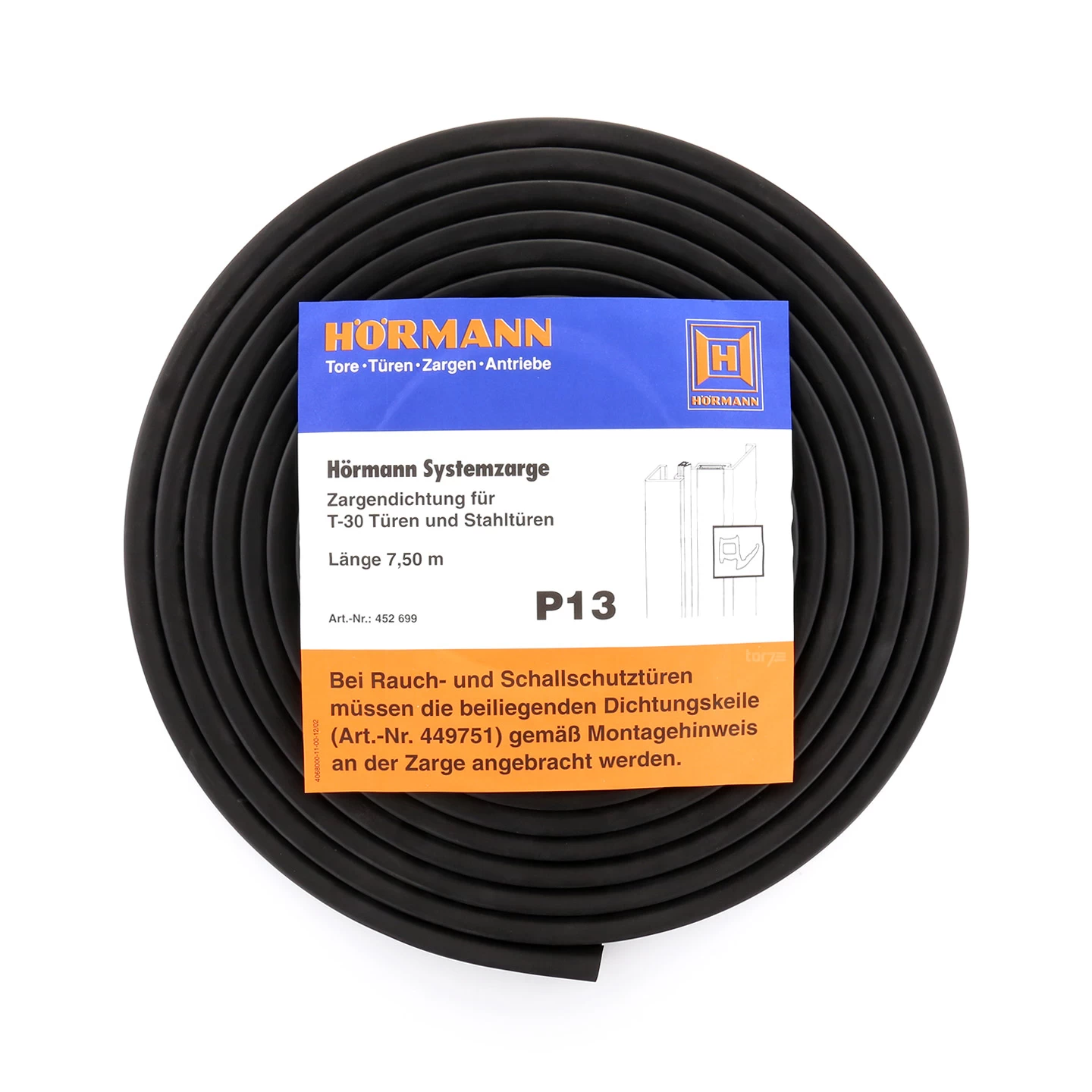 Hörmann Dichtung Mit Dichtungskeilen Für T30-Türen Und Stahltüren, P13, Länge 7,50 Meter 3 Hörmann Dichtung Mit Dichtungskeilen Für T30-Türen Und Stahltüren, P13, Länge 7,50 Meter