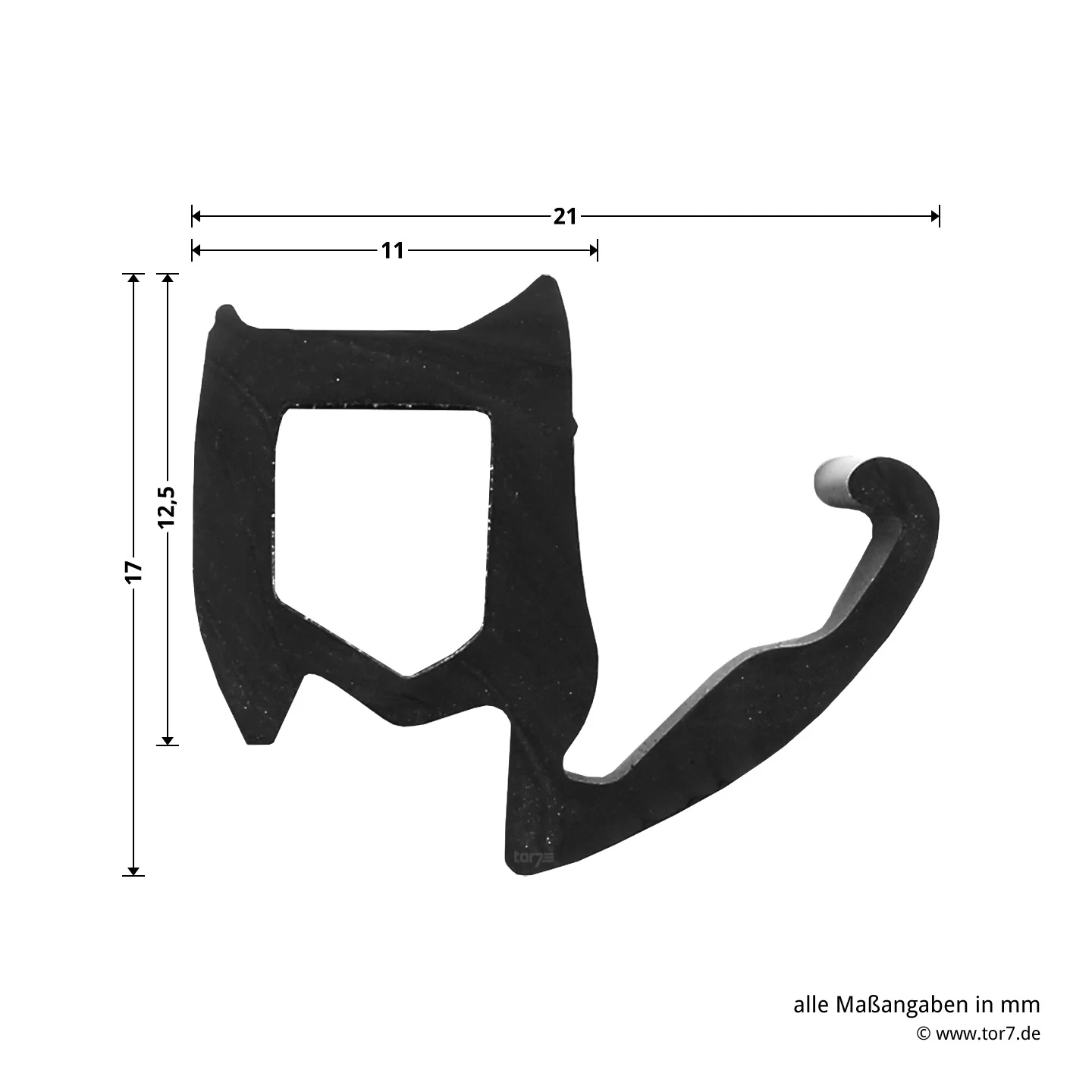 Hörmann Zargendichtung Für T-60-, T-90- Und T-120-Türen, P32, Länge 6,50 Meter Mit Dichtungskeil 8 Hörmann Zargendichtung Für T-60-, T-90- Und T-120-Türen, P32, Länge 6,50 Meter Mit Dichtungskeil – Bild 6