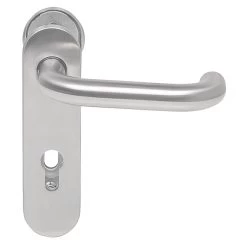 Hörmann FS Wechselgarnitur D110 Kurzschild PZ, Edelstahl -Heimwerkzeuge 454690 hoermann fs wechselgarnitur d 110 kurzschild pz gleitlager knopf k 130 edelstahl griff