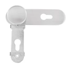 Hörmann FS Wechselgarnitur D110 Kurzschild PZ, Edelstahl -Heimwerkzeuge 454690 hoermann fs wechselgarnitur d 110 kurzschild pz gleitlager knopf k 130 edelstahl knauf draufsicht