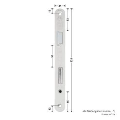 Hörmann Panikschloss ECO 112, Funktion D, Auswärts 11 Hörmann Panikschloss ECO 112, Funktion D, Auswärts -Heimwerkzeuge 478765 hoermann panikschloss eco 112 funktion d auswaerts links masse stulp