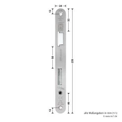 Hörmann Panikschloss ECO 115, Funktion D, Einwärts -Heimwerkzeuge 478773 hoermann panikschloss eco 115 funktion d einwaerts links edelstahstulp masse stulp