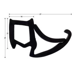 Hörmann Zargendichtung P103, 7500 Mm -Heimwerkzeuge 479303 hoermann zargendichtung p103 7500 mm masse