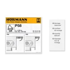 Hörmann Dichtung Mittelstoß P58, 2500 Mm -Heimwerkzeuge 479733 hoermann dichtung mittelstoss p58 2500 mm zubehoer