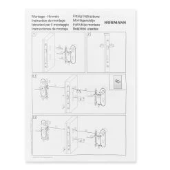 Hörmann FS Drückergarnitur D110 Kurzschild PZ, Schwarz -Heimwerkzeuge 498165 hoermann fs drueckergarnitur d 110 kurzschild pz gleitlager polyamid schwarz montageanleitung