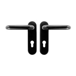 Hörmann FS Drückergarnitur D110 Kurzschild PZ, Schwarz -Heimwerkzeuge 498165 hoermann fs drueckergarnitur d 110 kurzschild pz gleitlager polyamid schwarz set