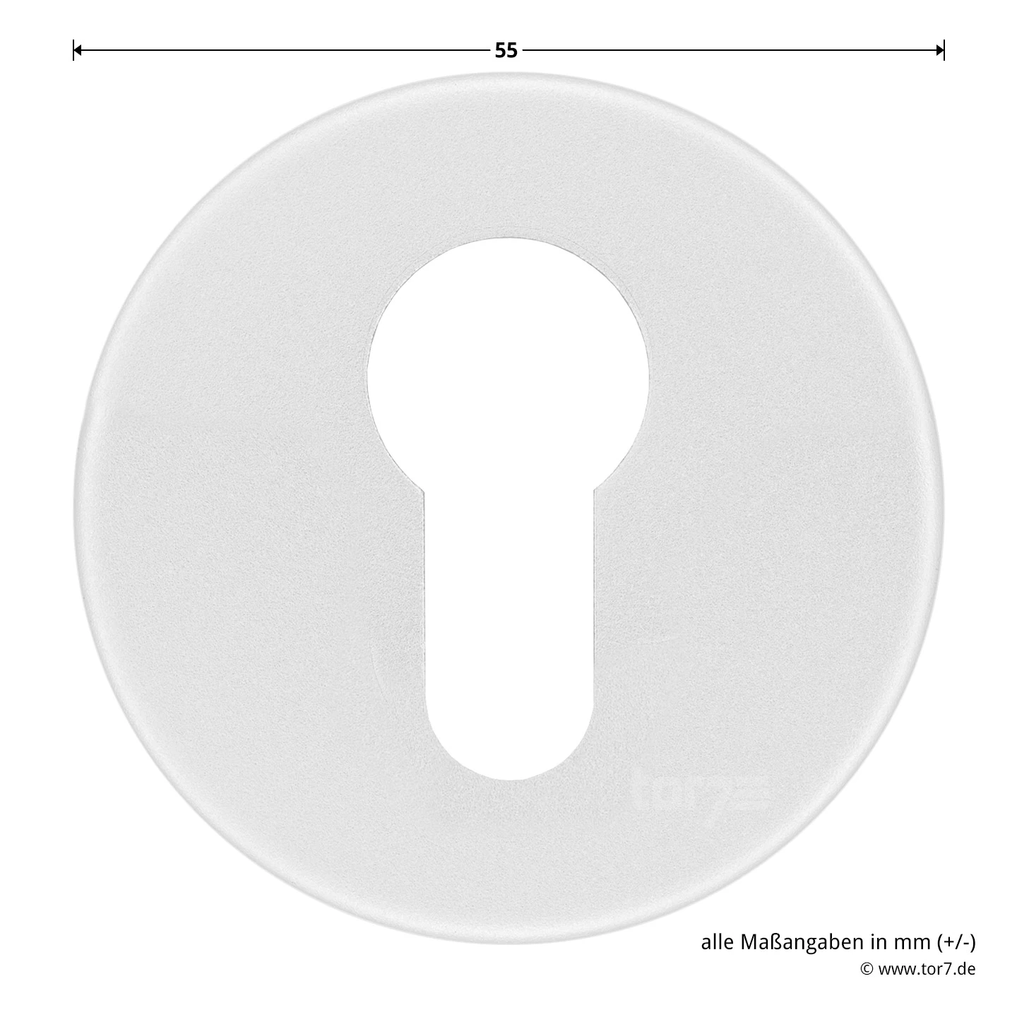 Hörmann FS Drückergarnitur D110 Rosette PZ, Alu 8 Hörmann FS Drückergarnitur D110 Rosette PZ, Alu – Bild 6