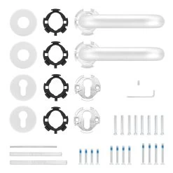 Hörmann FS Drückergarnitur D110 Rosette PZ, Alu 13 Hörmann FS Drückergarnitur D110 Rosette PZ, Alu -Heimwerkzeuge 535346 hoermann fs drueckergarnitur d110 pz rosette alu f1 gleitlager lieferumfang